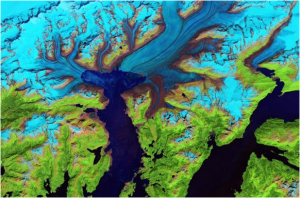 Columbia Glacier Landsat Satellite NASA 2014